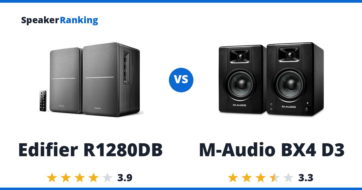 Edifier R1280DB vs M-Audio BX4 D3