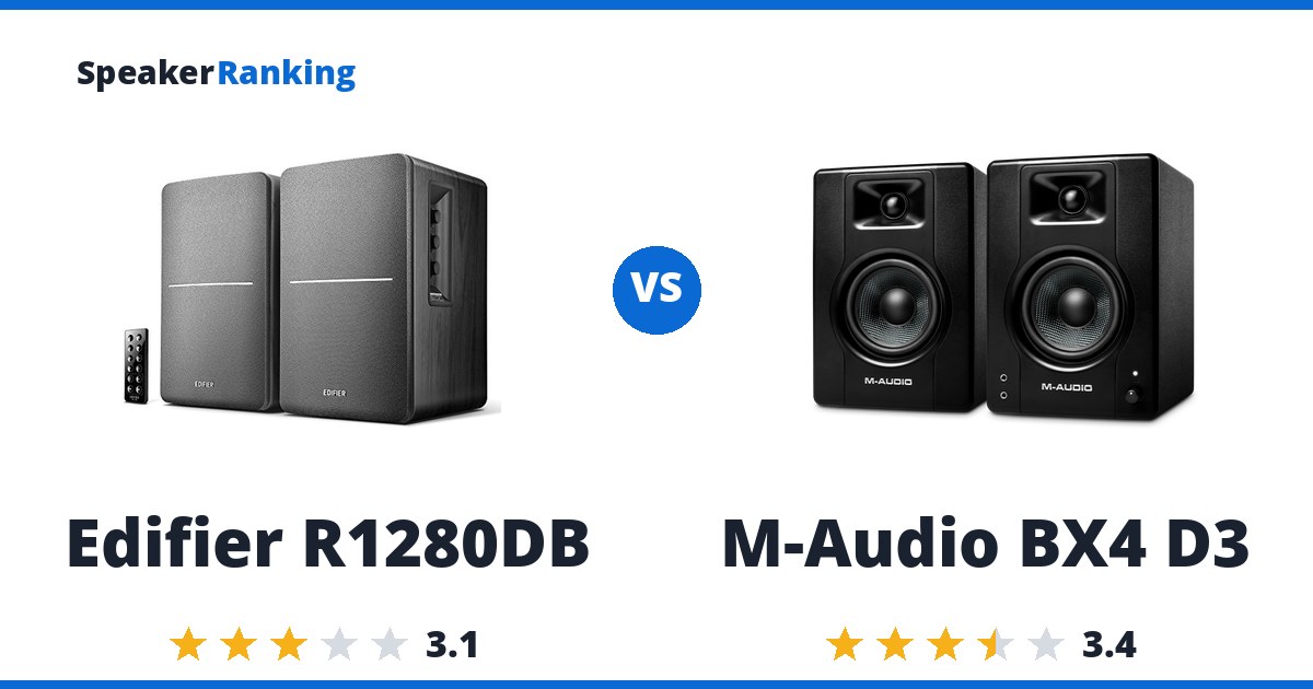 Edifier R1280DB vs M-Audio BX4 D3