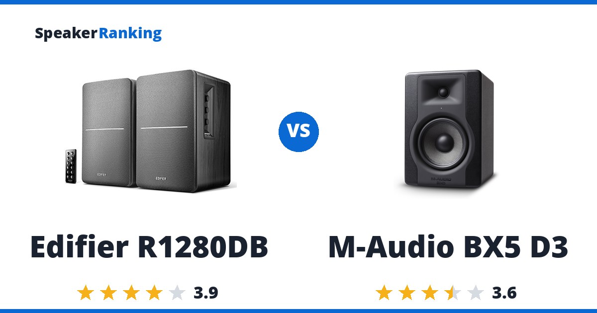 Edifier R1280DB vs M-Audio BX5 D3