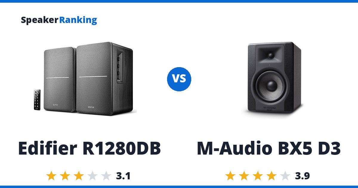 Edifier R1280DB vs M-Audio BX5 D3