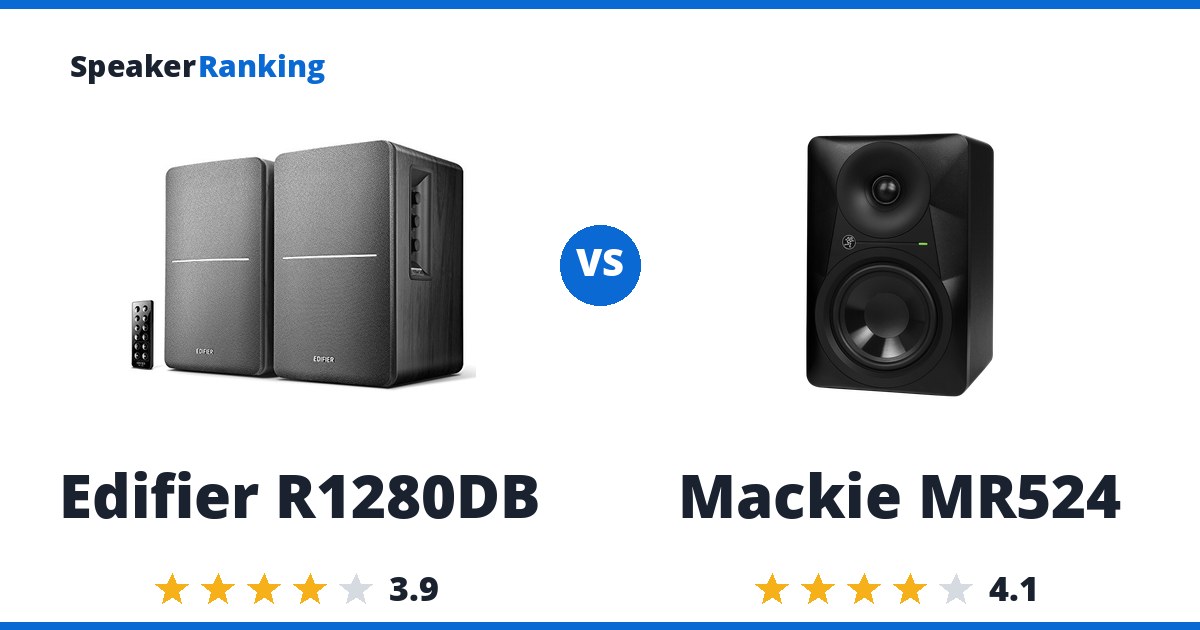 Edifier R1280DB vs Mackie MR524