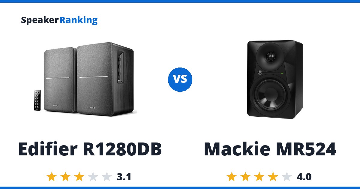 Edifier R1280DB vs Mackie MR524