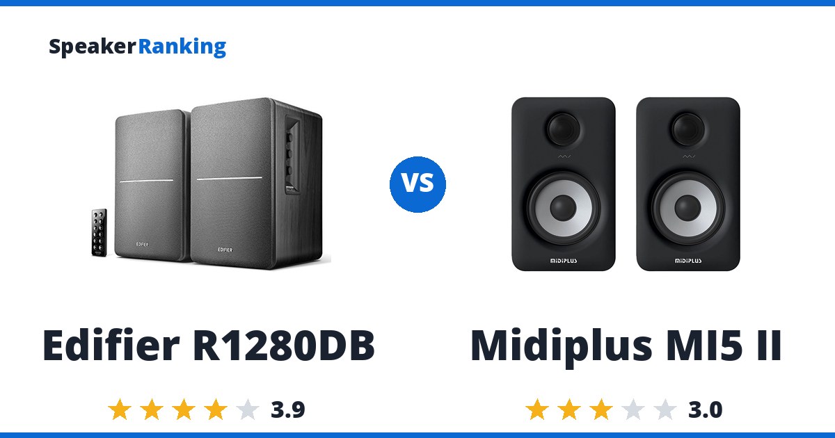 Edifier R1280DB vs Midiplus MI5 II