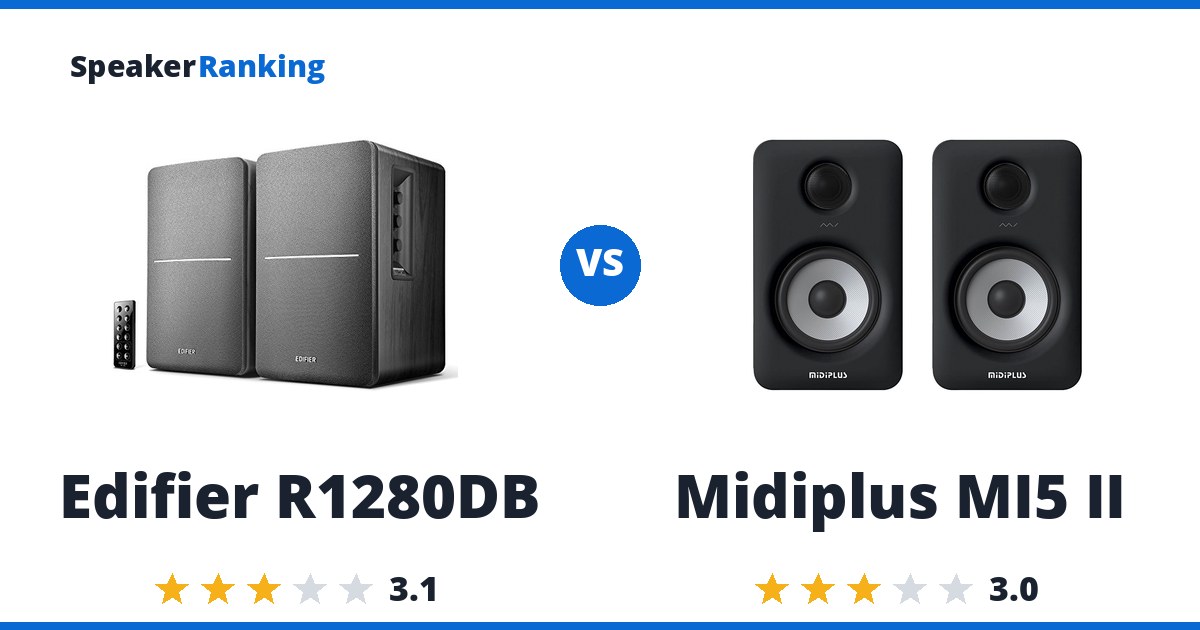 Edifier R1280DB vs Midiplus MI5 II