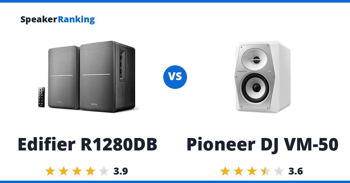 Edifier R1280DB vs Pioneer DJ VM-50