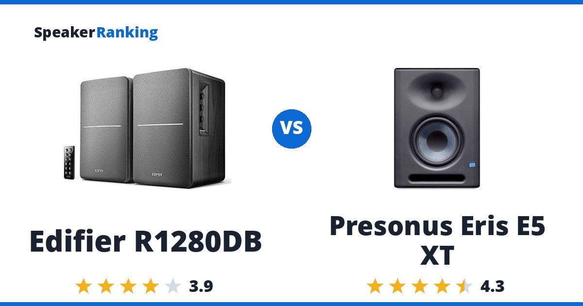 Edifier R1280DB vs Presonus Eris E5 XT