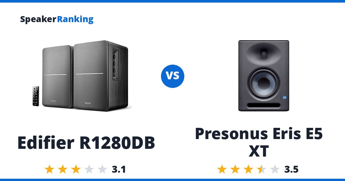 Edifier R1280DB vs Presonus Eris E5 XT