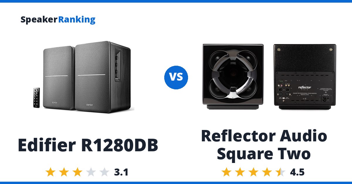 Edifier R1280DB vs Reflector Audio Square Two