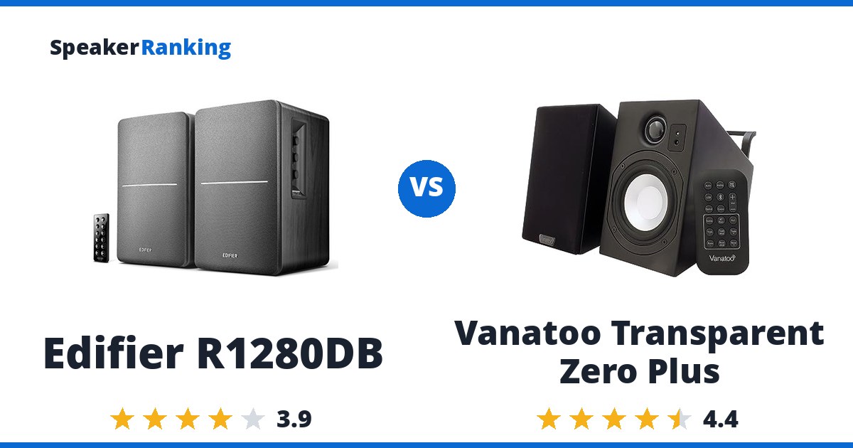 Edifier R1280DB vs Vanatoo Transparent Zero Plus