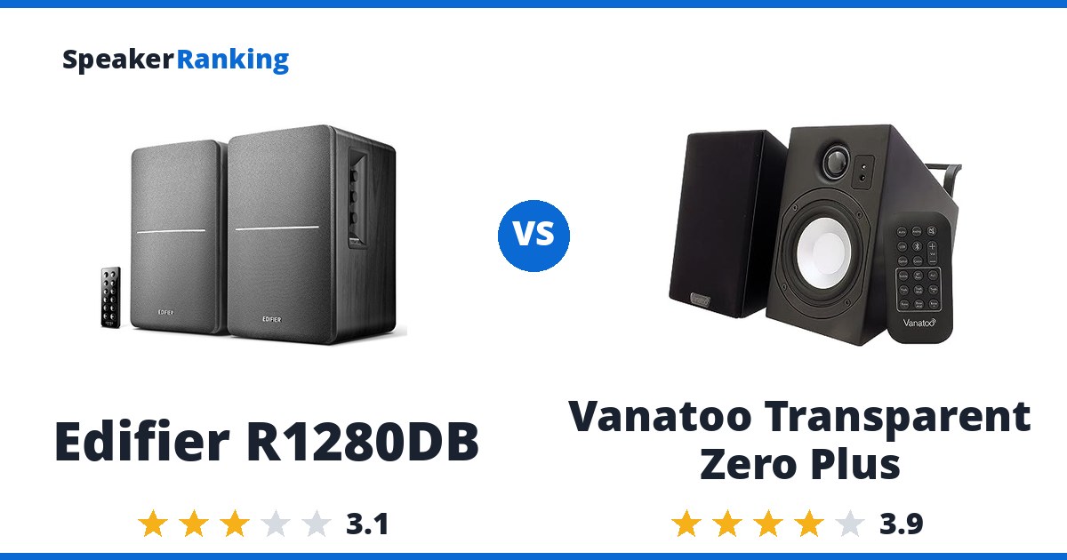Edifier R1280DB vs Vanatoo Transparent Zero Plus