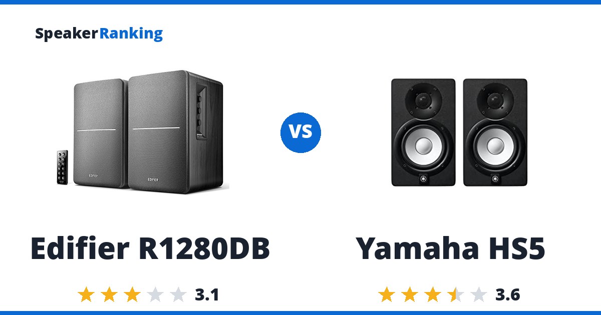 Edifier R1280DB vs Yamaha HS5