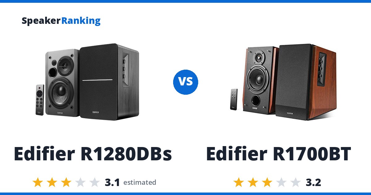 Edifier R1280DBs vs Edifier R1700BT