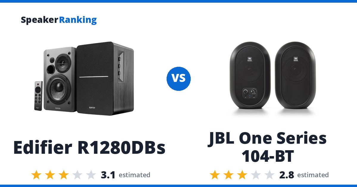 Edifier R1280DBs vs JBL One Series 104-BT