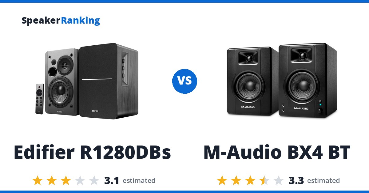 Edifier R1280DBs vs M-Audio BX4 BT