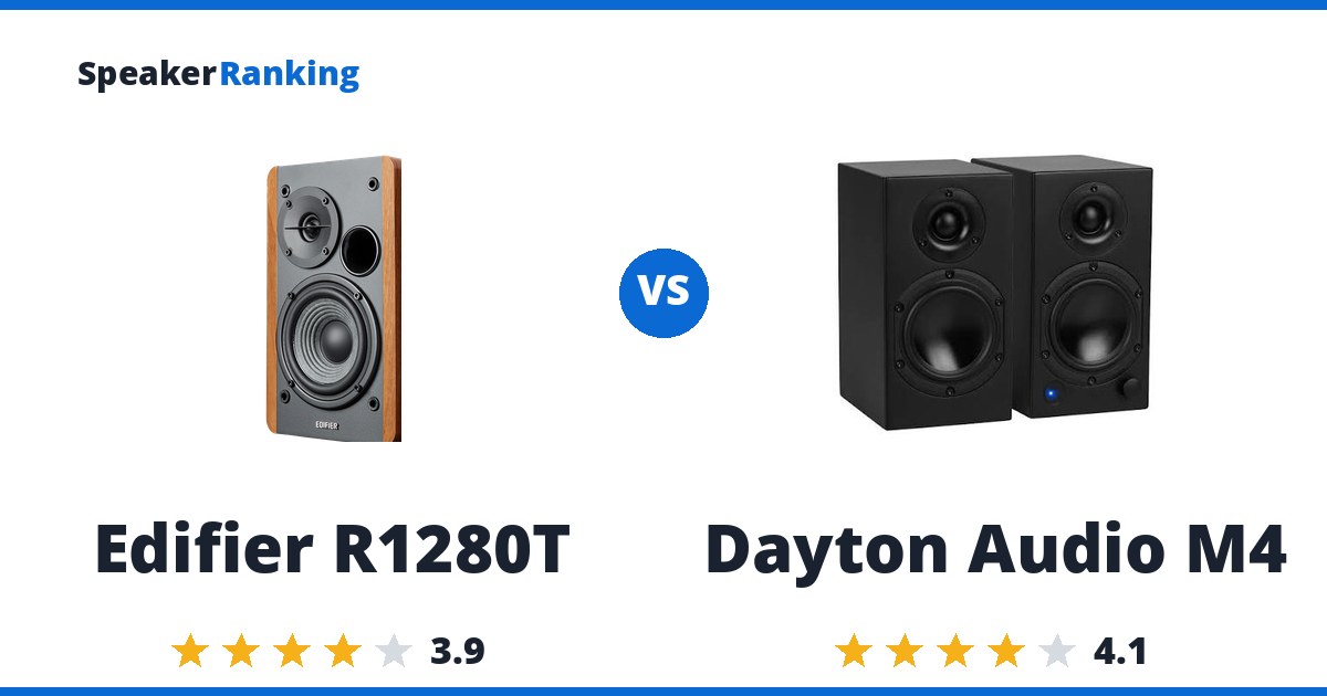 Edifier R1280T vs Dayton Audio M4