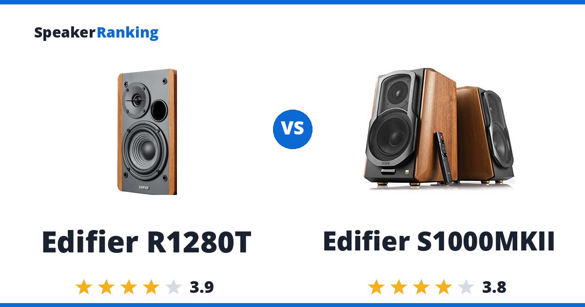Edifier R1280T vs Edifier S1000MKII