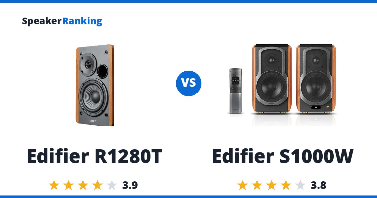 Edifier R1280T vs Edifier S1000W