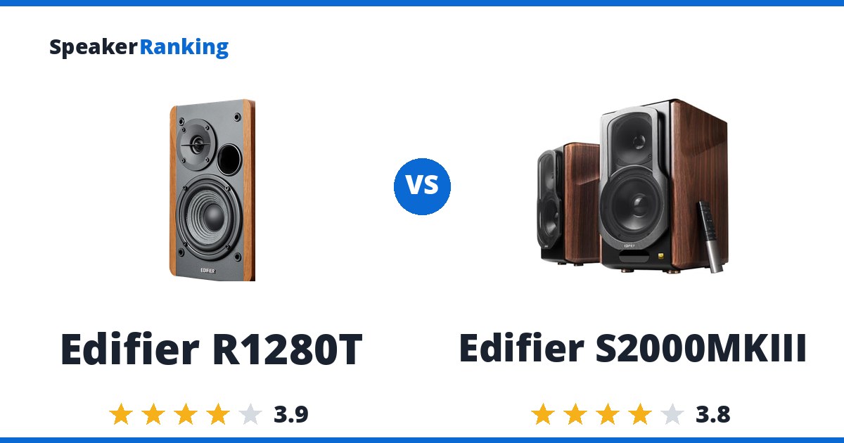 Edifier R1280T vs Edifier S2000MKIII