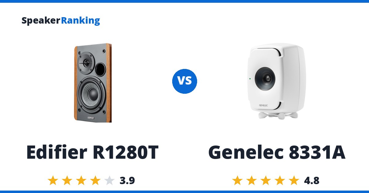 Edifier R1280T vs Genelec 8331A