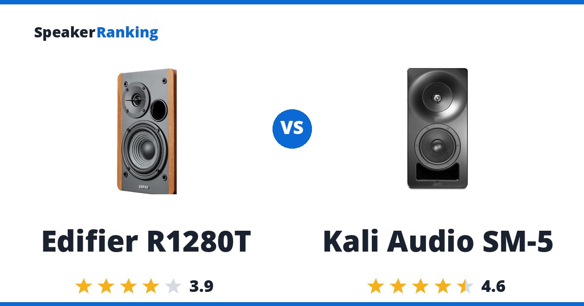 Edifier R1280T vs Kali Audio SM-5