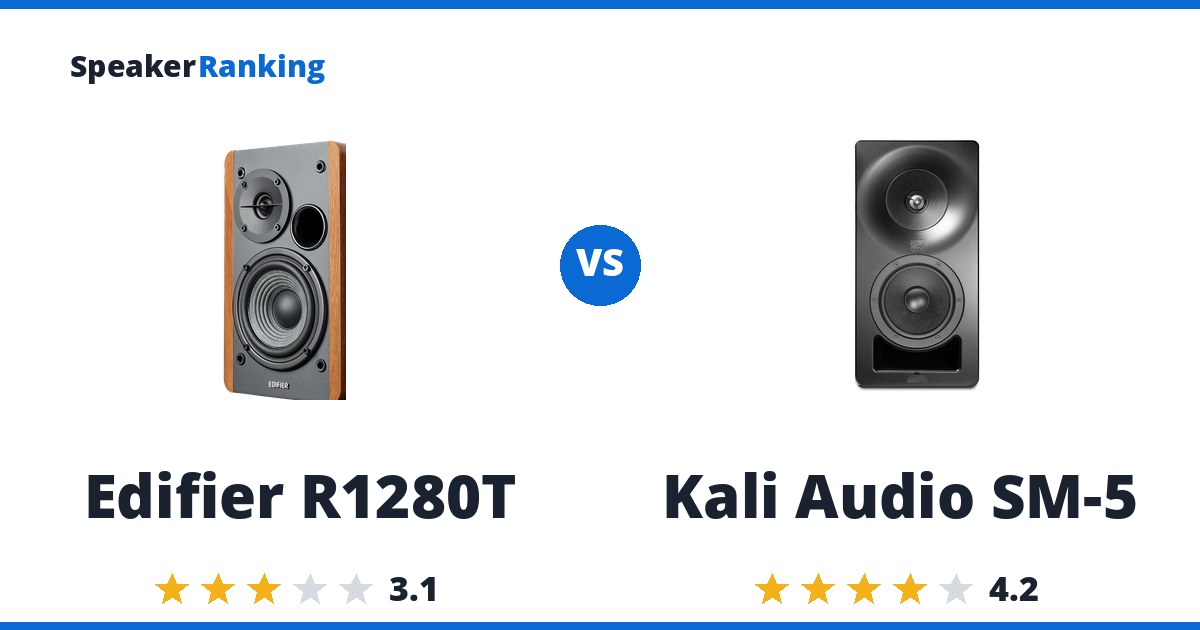 Edifier R1280T vs Kali Audio SM-5