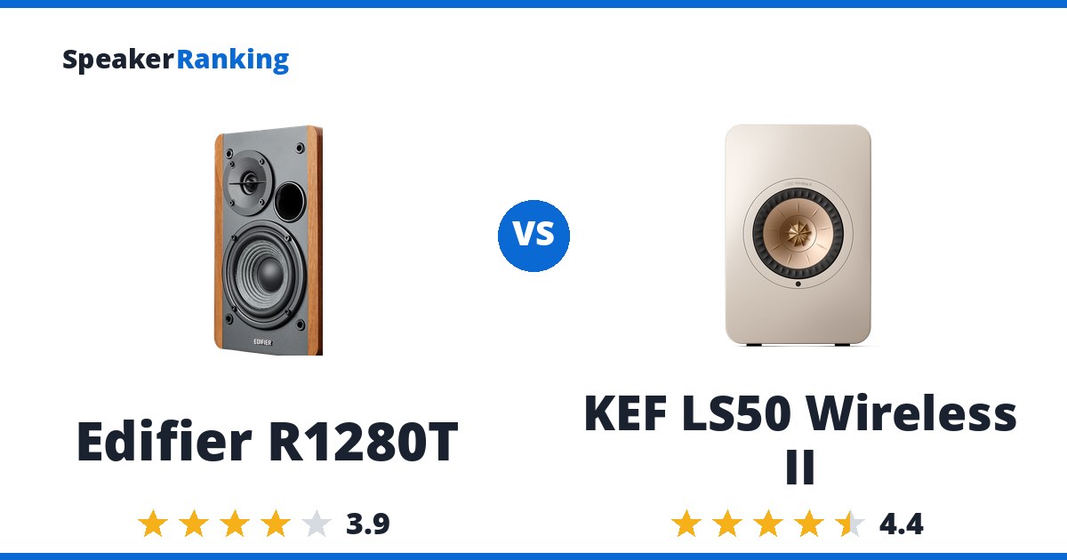 Edifier R1280T vs KEF LS50 Wireless II