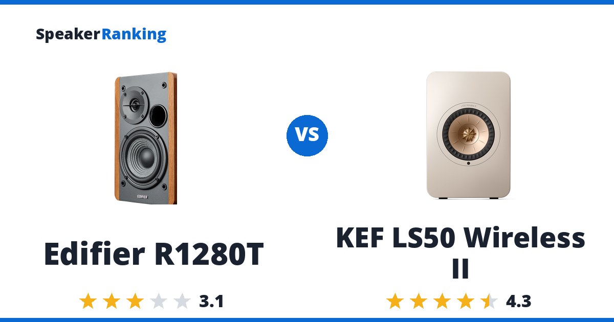 Edifier R1280T vs KEF LS50 Wireless II