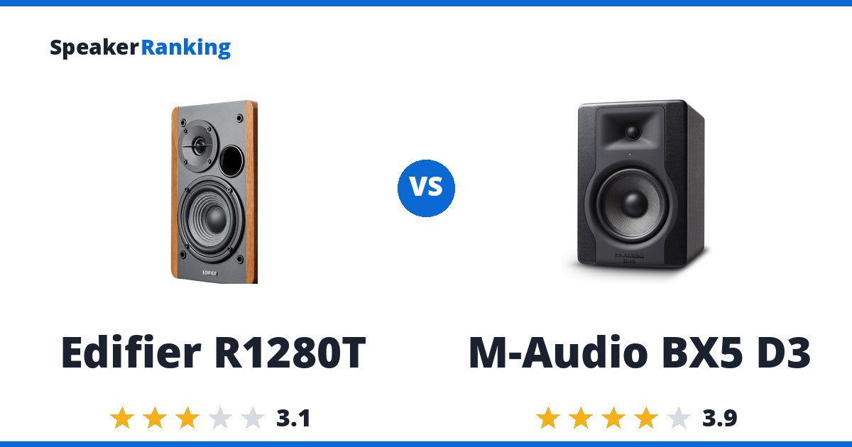 Edifier R1280T vs M-Audio BX5 D3