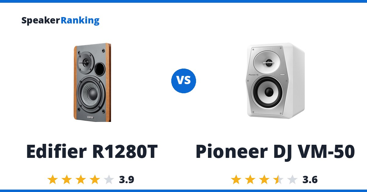 Edifier R1280T vs Pioneer DJ VM-50