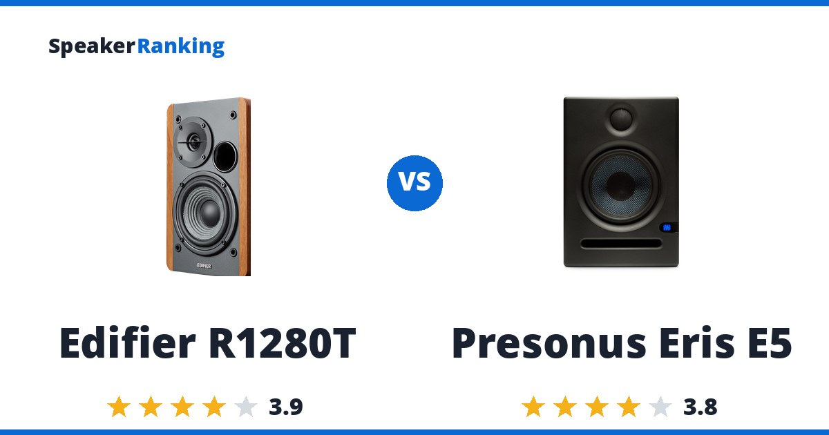 Edifier R1280T vs Presonus Eris E5
