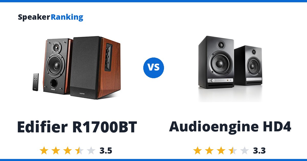 Edifier R1700BT vs Audioengine HD4