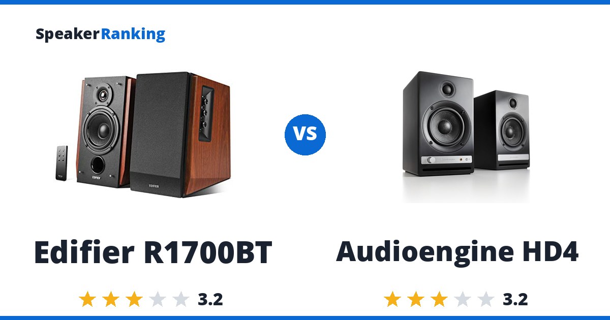 Edifier R1700BT vs Audioengine HD4