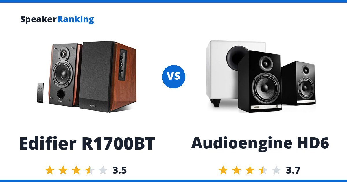 Edifier R1700BT vs Audioengine HD6