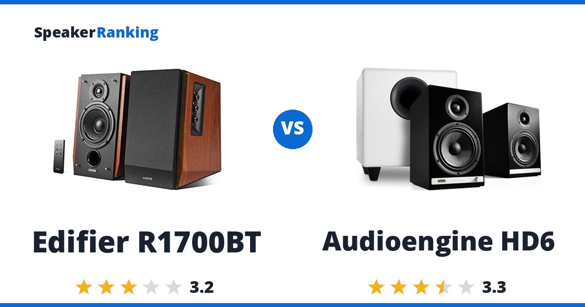 Edifier R1700BT vs Audioengine HD6