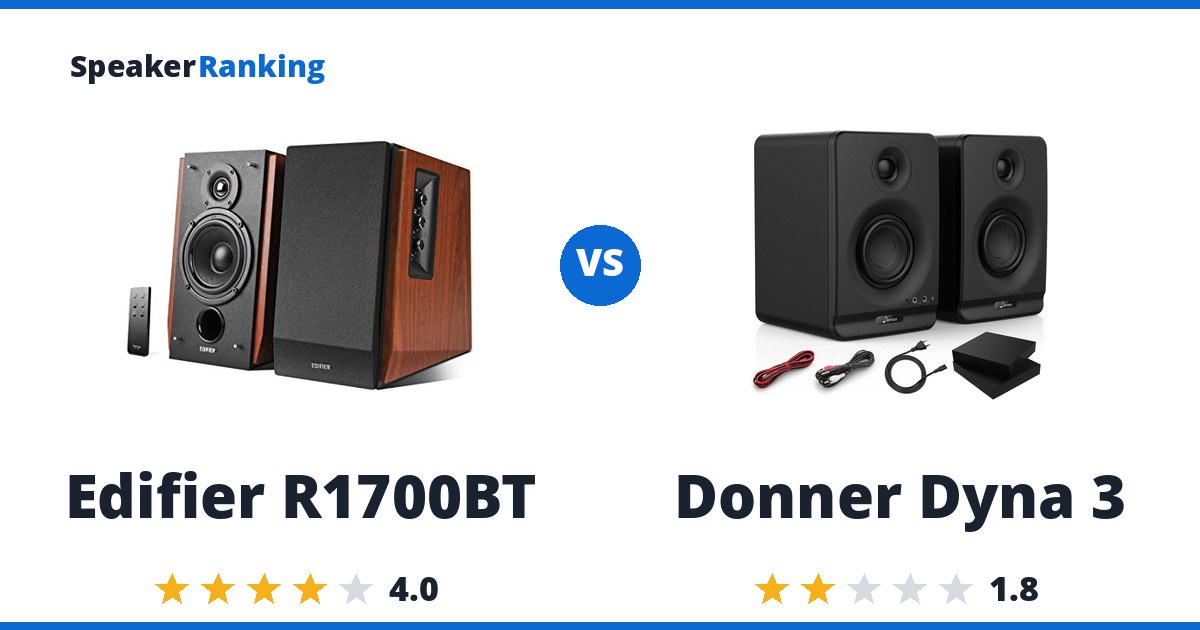 Edifier R1700BT vs Donner Dyna 3