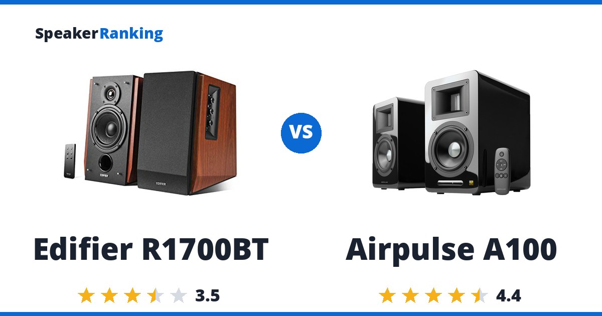 Edifier R1700BT vs Airpulse A100