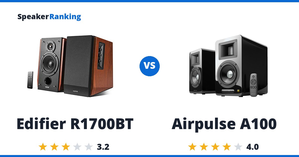 Edifier R1700BT vs Airpulse A100