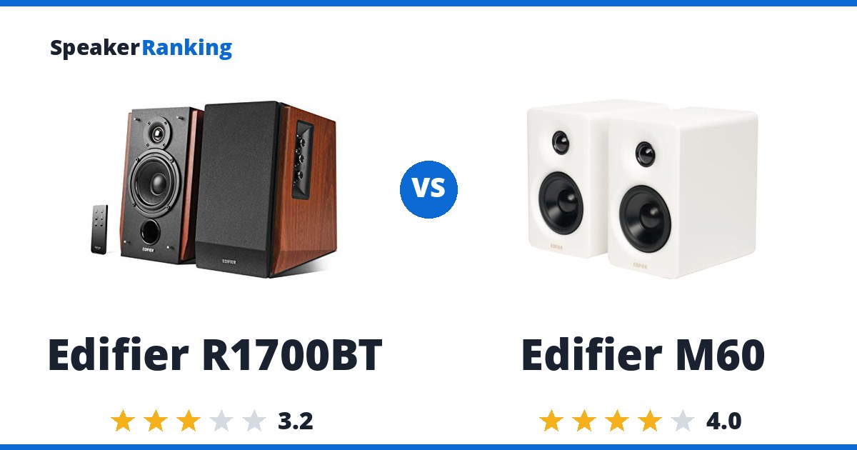 Edifier R1700BT vs Edifier M60