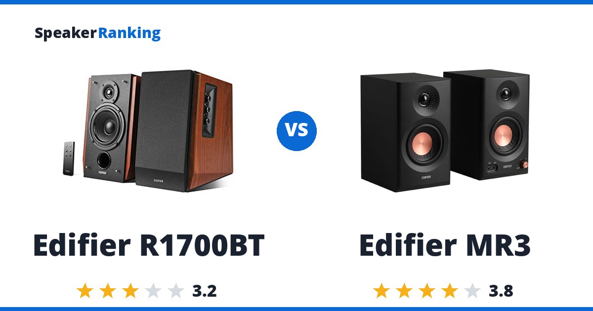 Edifier R1700BT vs Edifier MR3