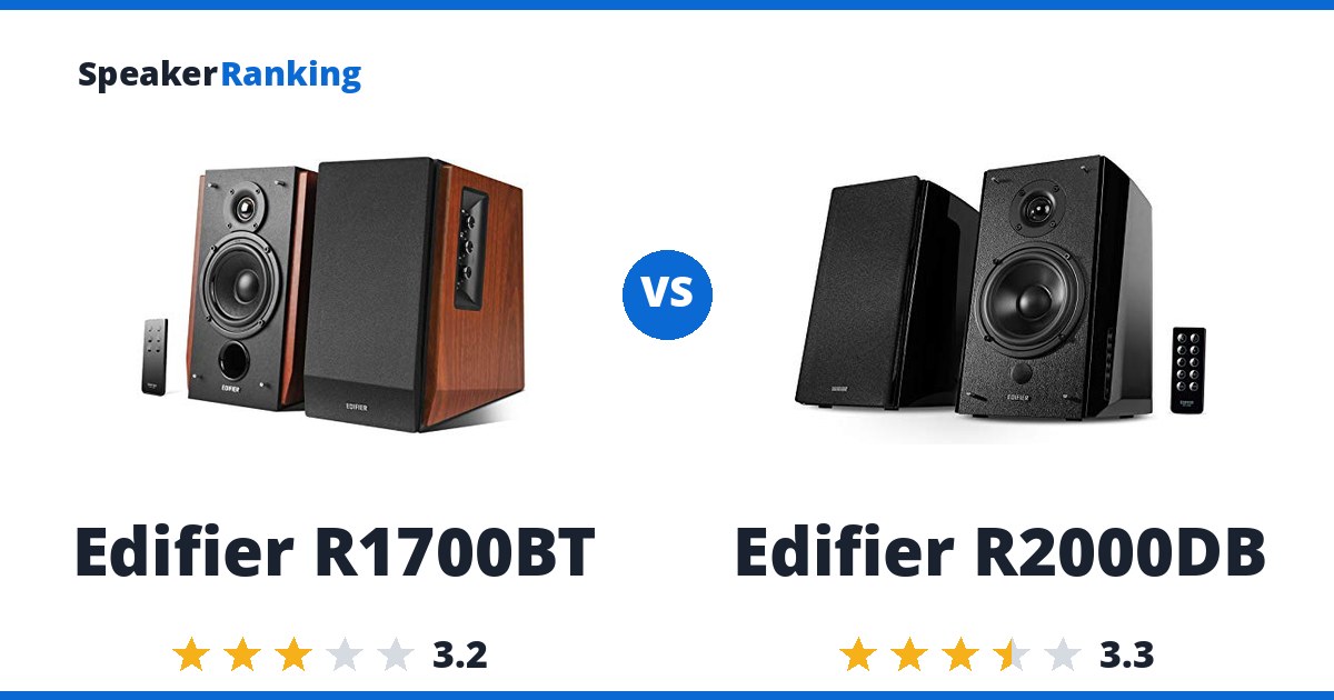 Edifier R1700BT vs Edifier R2000DB