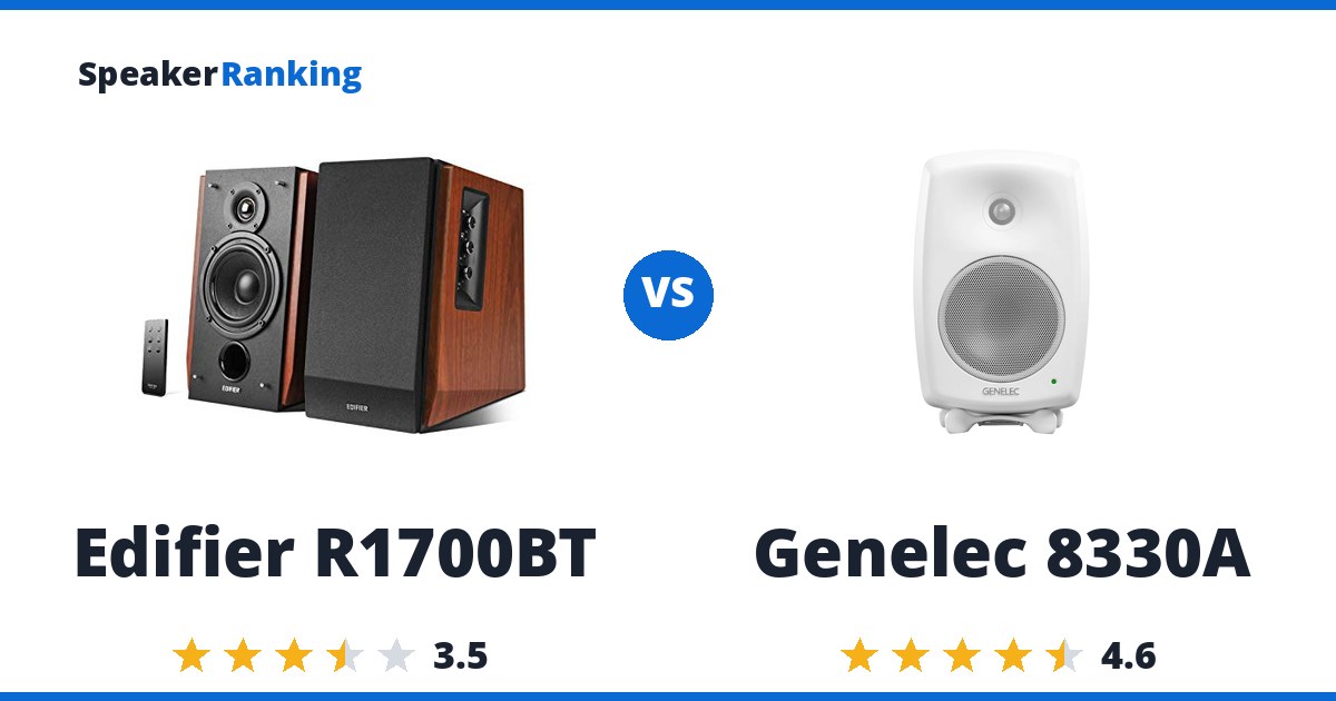 Edifier R1700BT vs Genelec 8330A