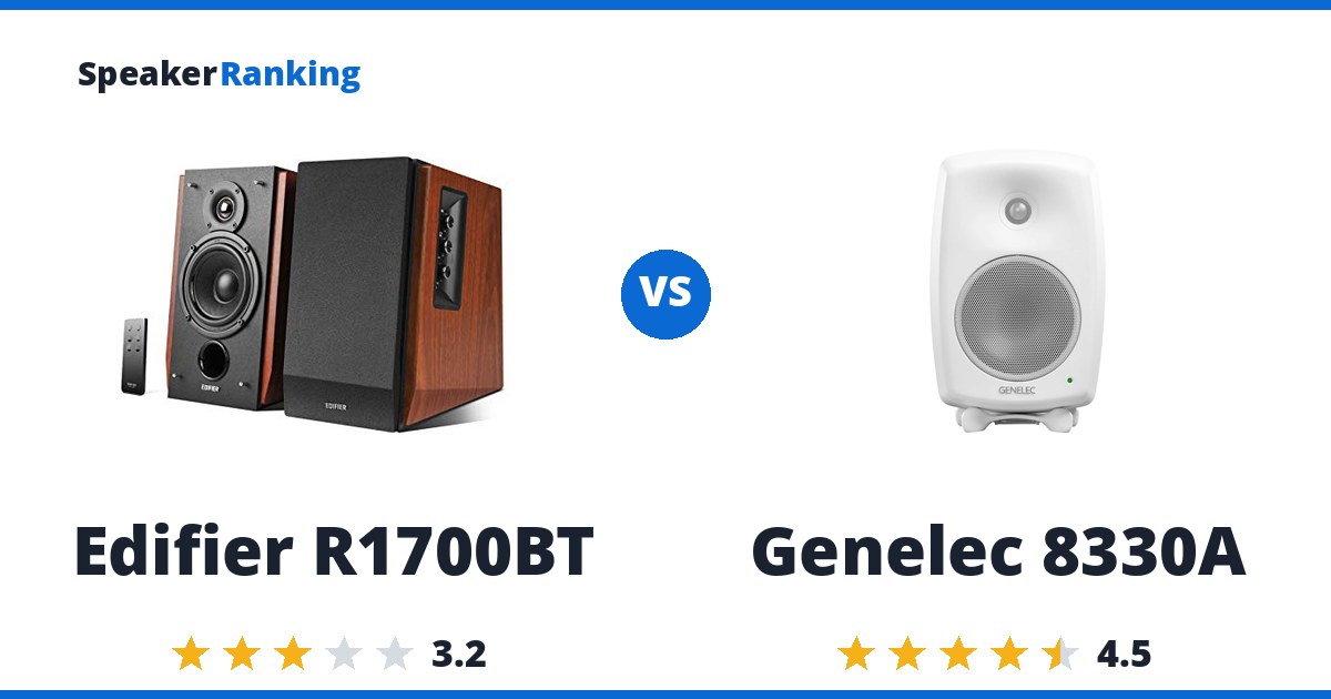 Edifier R1700BT vs Genelec 8330A