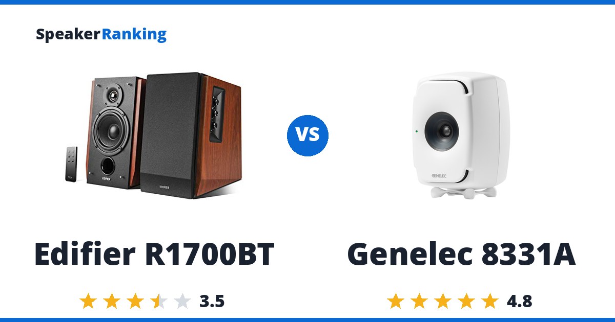 Edifier R1700BT vs Genelec 8331A