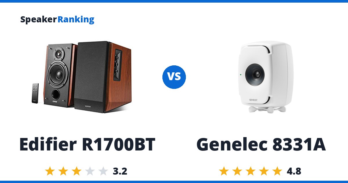 Edifier R1700BT vs Genelec 8331A