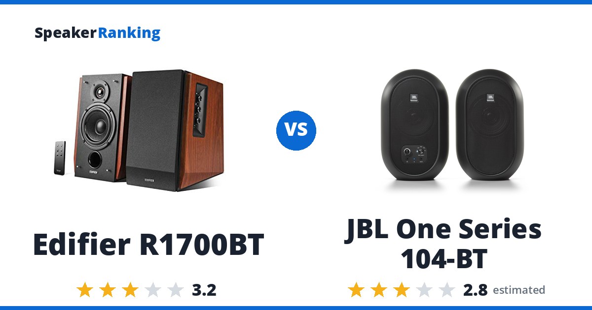 Edifier R1700BT vs JBL One Series 104-BT