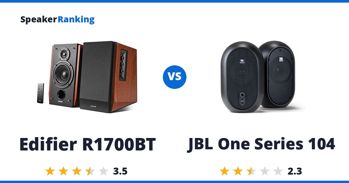 Edifier R1700BT vs JBL One Series 104