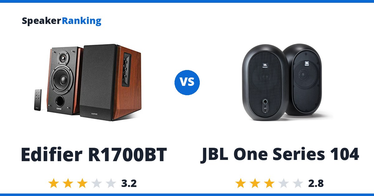 Edifier R1700BT vs JBL One Series 104