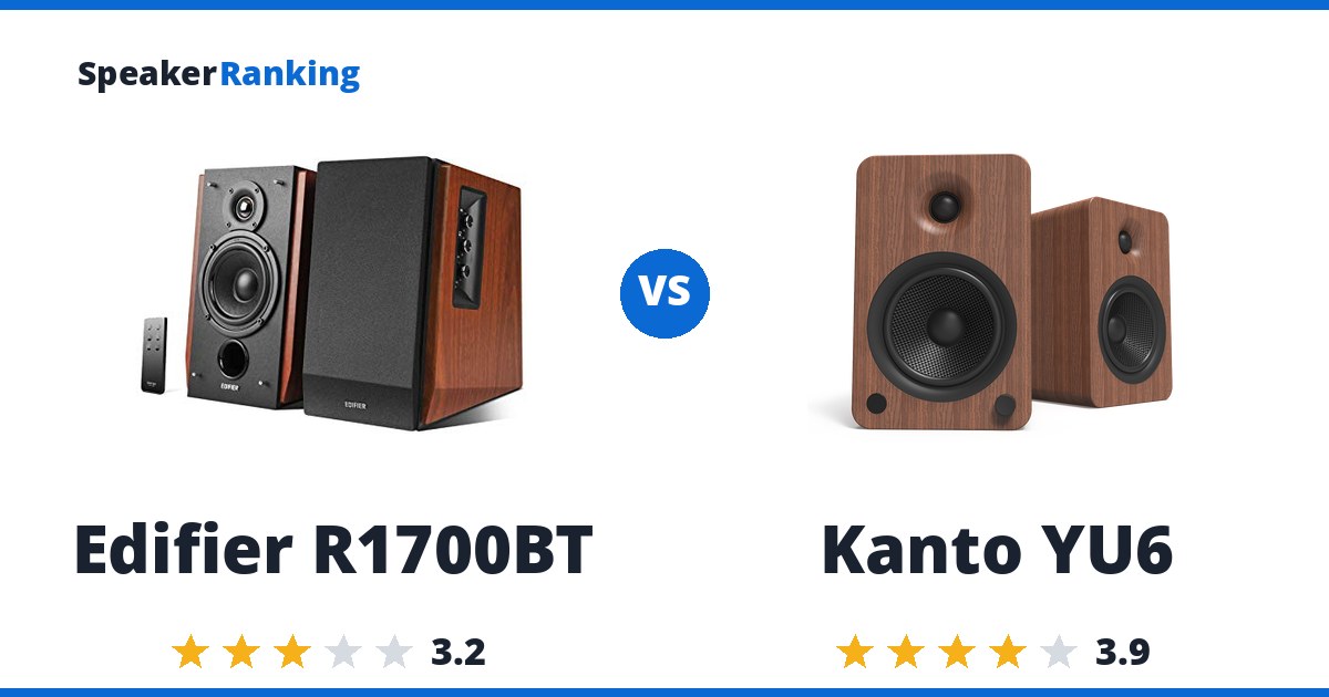 Edifier R1700BT vs Kanto YU6