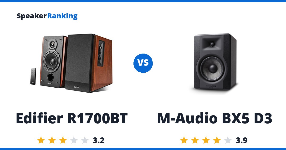 Edifier R1700BT vs M-Audio BX5 D3