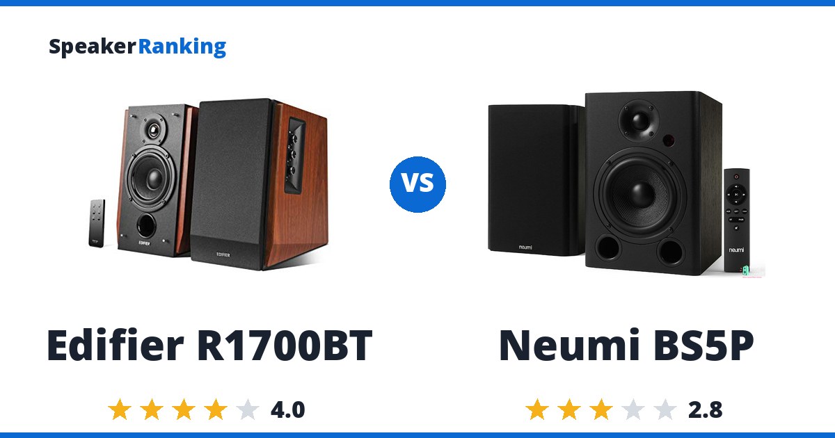 Edifier R1700BT vs Neumi BS5P